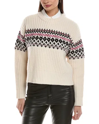 Rag & Bone Leigh Fairisle Wool Sweater In Neutral