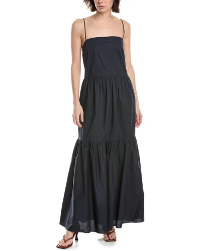 Rag & Bone Leilah Poplin Maxi Dress In Black