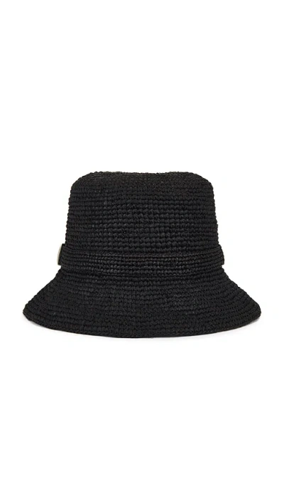 Rag & Bone Lela Rollable Hat In Black