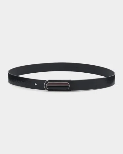 Rag & Bone Lenox Leather Belt In Black