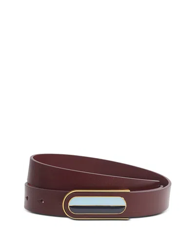 Rag & Bone Lenox Leather Belt In Pink