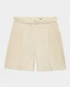 Rag & Bone Leona Linen Shorts In Brown