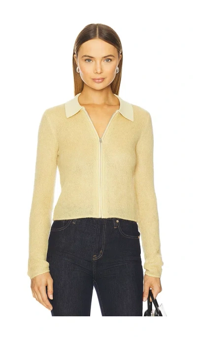RAG & BONE LEVA ZIP POLO SWEATER