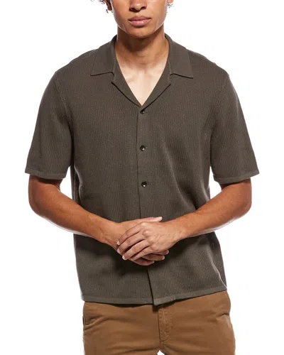 Rag & Bone Lewis Knit Shirt In Brown