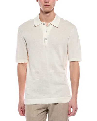 Rag & Bone Lewis Polo Shirt In Neutral