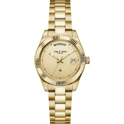 Rag & Bone Lex Bracelet Watch, 34mm In Gold