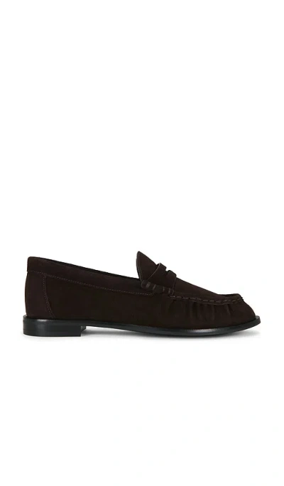 Rag & Bone Lexi Loafer In Dark Chocolate Suede