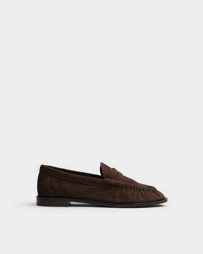 Rag & Bone Lexi Suede Loafer In Brown