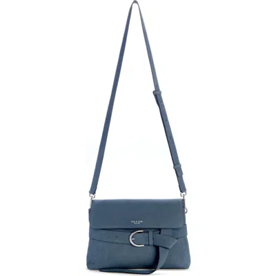 Rag & Bone Lexington Flap Suede Crossbody Bag In Blue