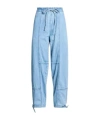 Rag & Bone Light-colored Denim Drawstring Pants In Blue