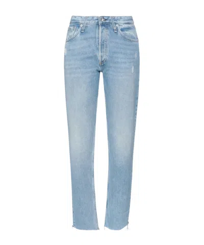 Rag & Bone Light-wash Jeans In Animal Print