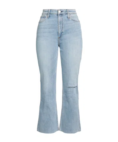 Rag & Bone Lightwash Straightleg Jeans In Blue