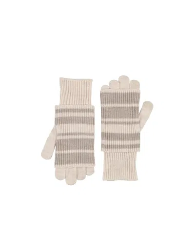 Rag & Bone Lightweight Knit Striped Gloves In Multi