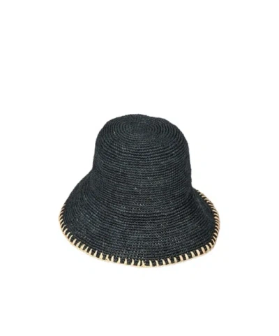 Rag & Bone Lightweight Straw Hat In Black