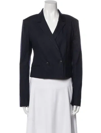 Pre-owned Rag & Bone Linen Blazer In Blue