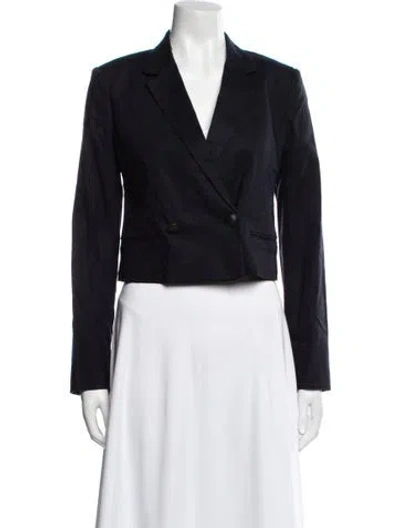 Pre-owned Rag & Bone Linen Blazer In Blue