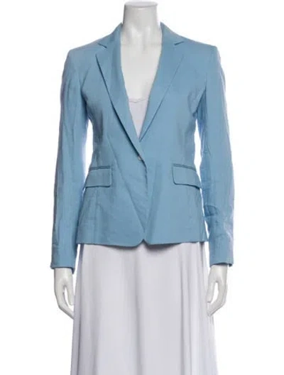 Pre-owned Rag & Bone Linen Blazer In Blue