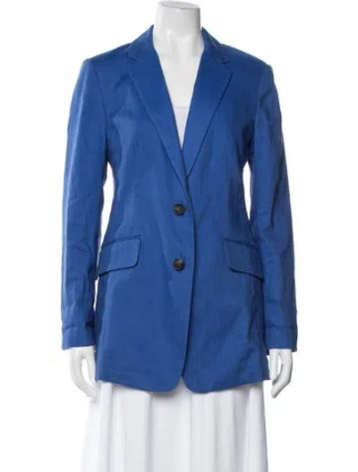 Pre-owned Rag & Bone Linen Blazer In Blue