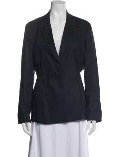 Pre-owned Rag & Bone Linen Blazer In Blue
