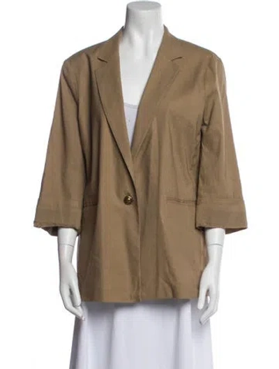 Pre-owned Rag & Bone Linen Blazer In Brown