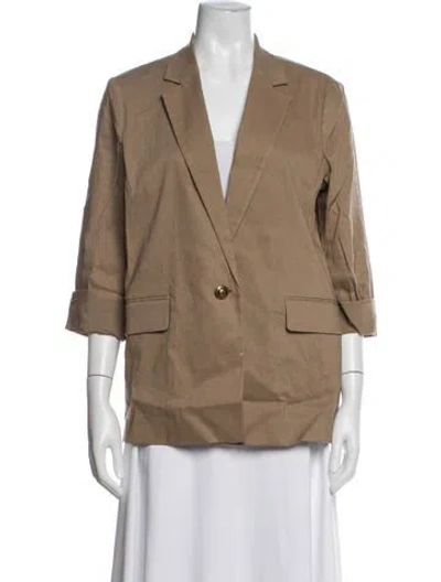 Pre-owned Rag & Bone Linen Blazer In Brown