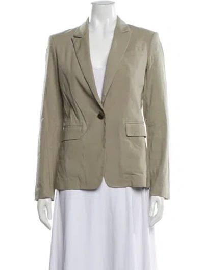 Pre-owned Rag & Bone Linen Blazer In Gray