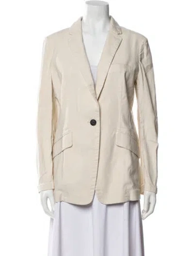 Pre-owned Rag & Bone Linen Blazer In Neutral