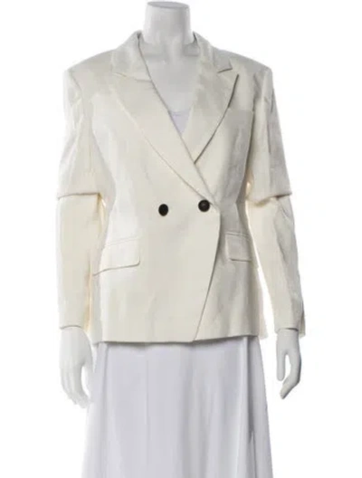 Pre-owned Rag & Bone Linen Blazer In Neutral