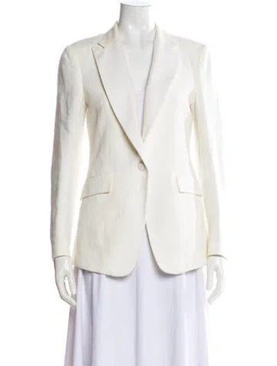 Pre-owned Rag & Bone Linen Blazer In Neutral