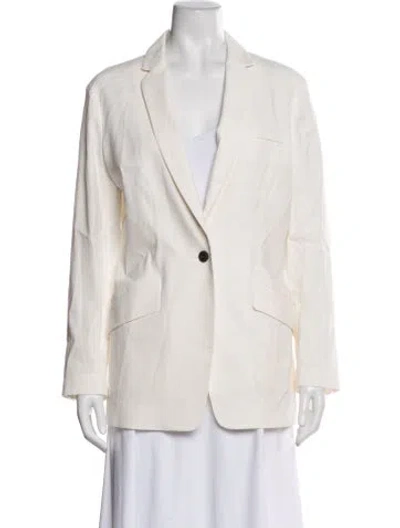 Pre-owned Rag & Bone Linen Blazer In Neutral