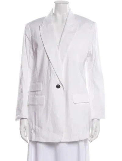 Pre-owned Rag & Bone Linen Blazer In Neutral