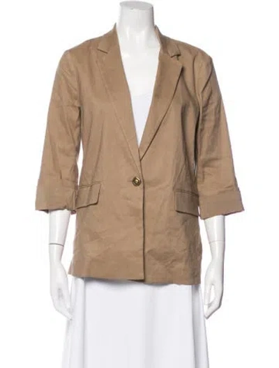 Pre-owned Rag & Bone Linen Blazer In Neutral