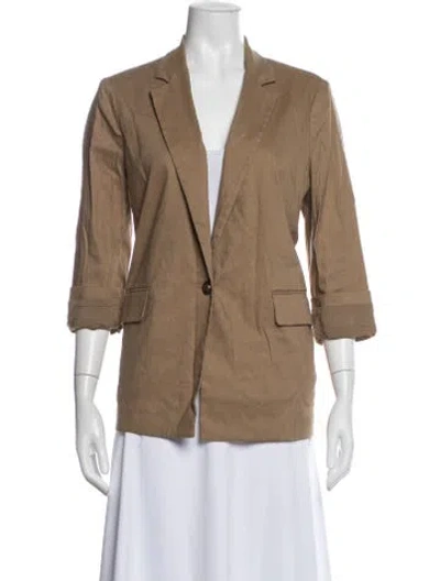 Pre-owned Rag & Bone Linen Blazer In Neutral