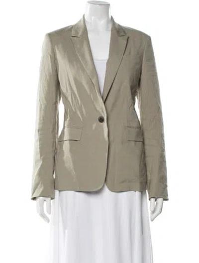 Pre-owned Rag & Bone Linen Blazer In Neutral