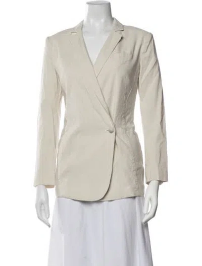 Pre-owned Rag & Bone Linen Blazer In Neutrals