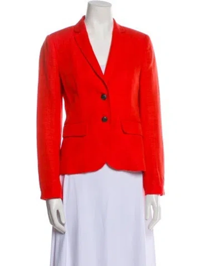 Pre-owned Rag & Bone Linen Blazer In Orange