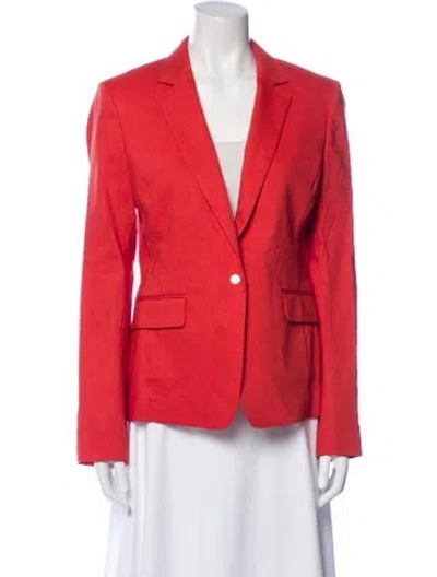 Pre-owned Rag & Bone Linen Blazer In Orange