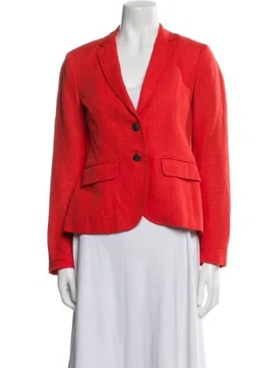 Pre-owned Rag & Bone Linen Blazer In Orange