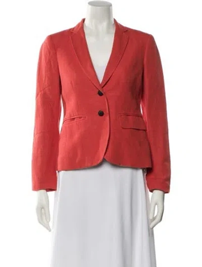 Pre-owned Rag & Bone Linen Blazer In Orange