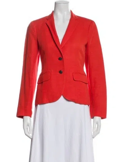 Pre-owned Rag & Bone Linen Blazer In Orange