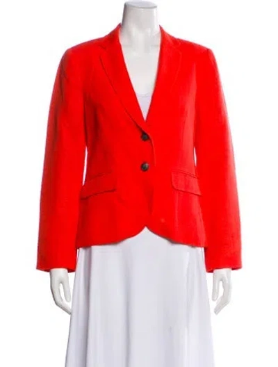 Pre-owned Rag & Bone Linen Blazer In Orange