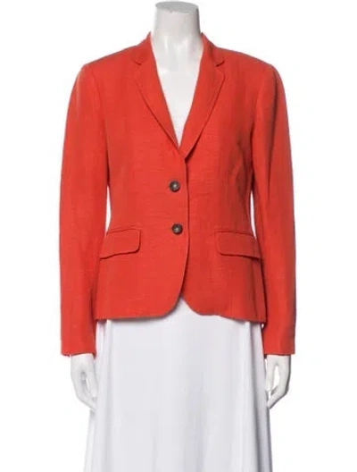 Pre-owned Rag & Bone Linen Blazer In Orange
