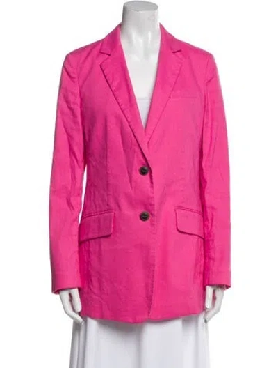 Pre-owned Rag & Bone Linen Blazer In Pink