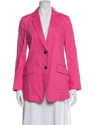 Pre-owned Rag & Bone Linen Blazer In Pink