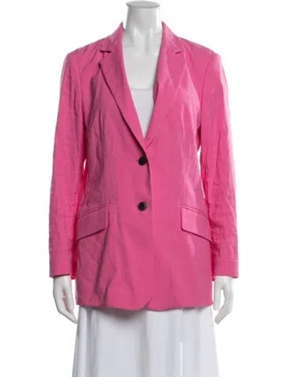 Pre-owned Rag & Bone Linen Blazer In Pink