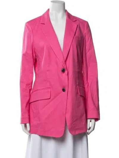 Pre-owned Rag & Bone Linen Blazer In Pink