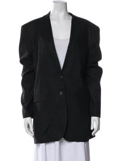 Pre-owned Rag & Bone Linen Blazer W/ Tags In Black