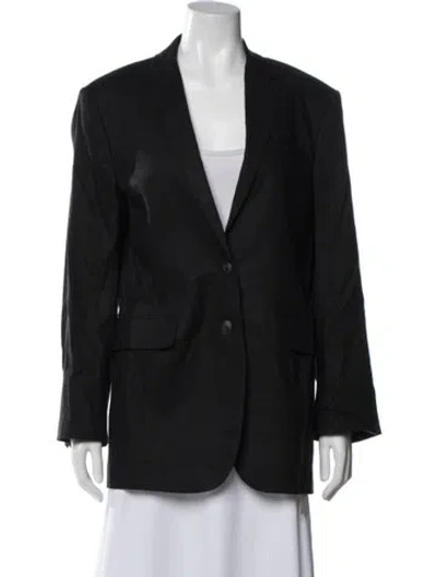 Pre-owned Rag & Bone Linen Blazer W/ Tags In Black