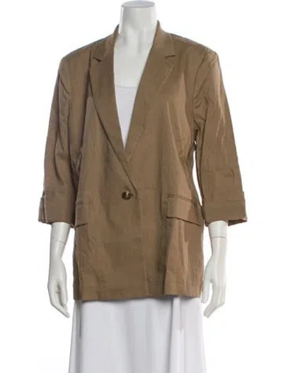 Pre-owned Rag & Bone Linen Blazer W/ Tags In Brown