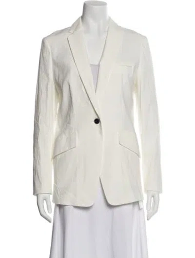 Pre-owned Rag & Bone Linen Blazer W/ Tags In White
